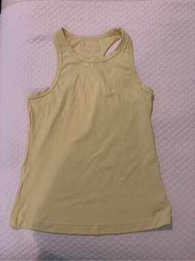 Yellow Racerback Tank Top - Brand Unspecified
